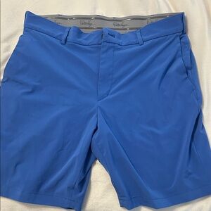 Walter Hagen Men's Blue Flat Front Shorts